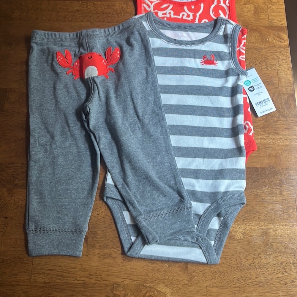 Carter’s 3 Piece Crab Design Set